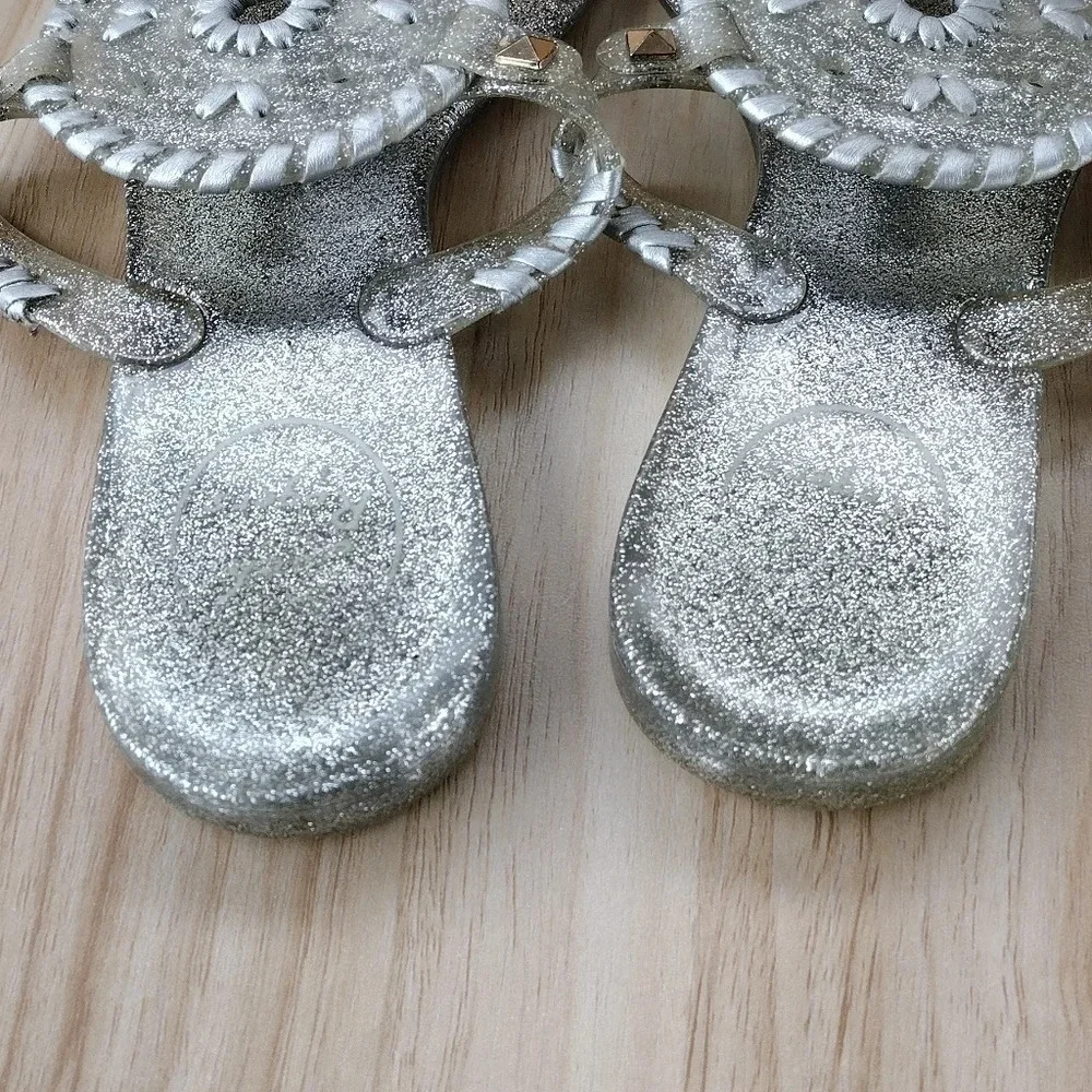 Jack Rogers Sparkle Georgica Jelly Sandal  Flip Flops Size 7 - Picture 6 of 7